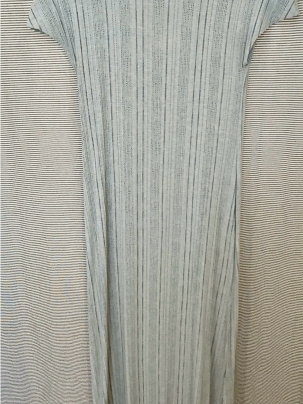 LuLaRoe Women’s XS Gray Ribbed Maxi T-Shirt Dress Short Sleeve
